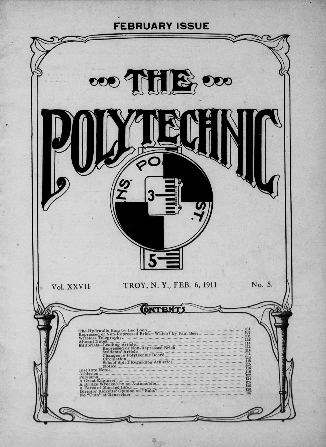 The Rensselaer Polytechnic: February 6, 1911