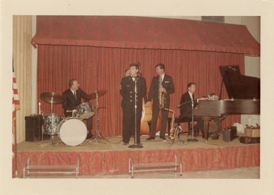 Band on Stage for the Military Ball